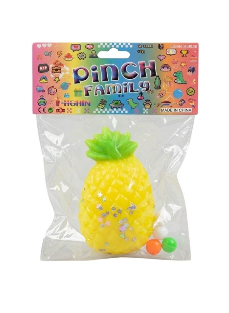 بريميم لعبة أناناس صفراء مزينة بخرز ملون - لعبة حسية ممتعة لتخفيف التوتر للأطفال - Image 2